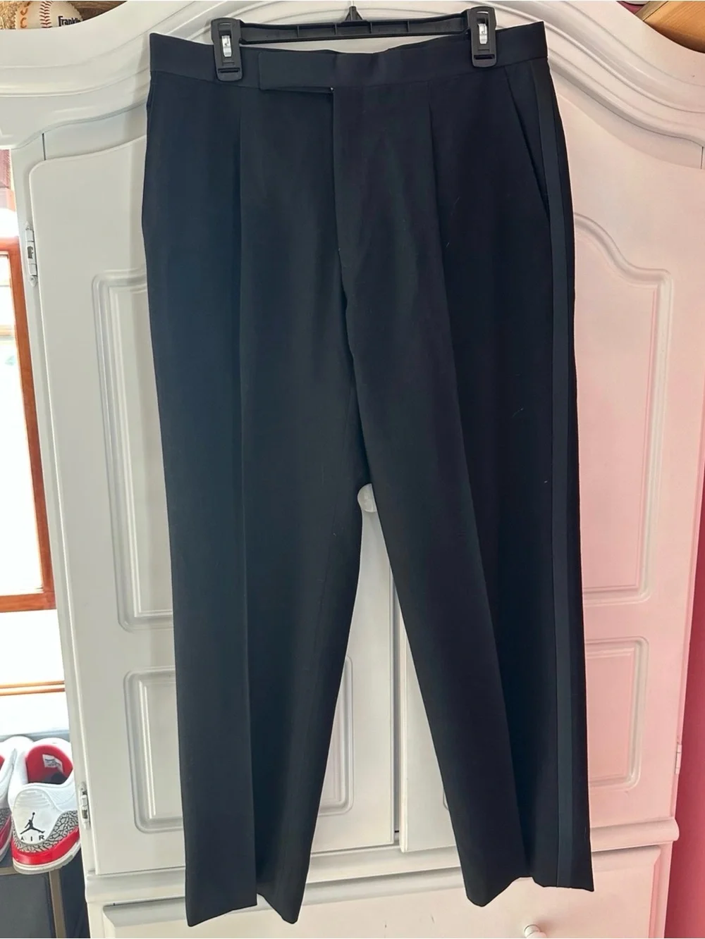 Men’s Italian Black Tuxedo with Matching Pants – Giannino Firenze New York